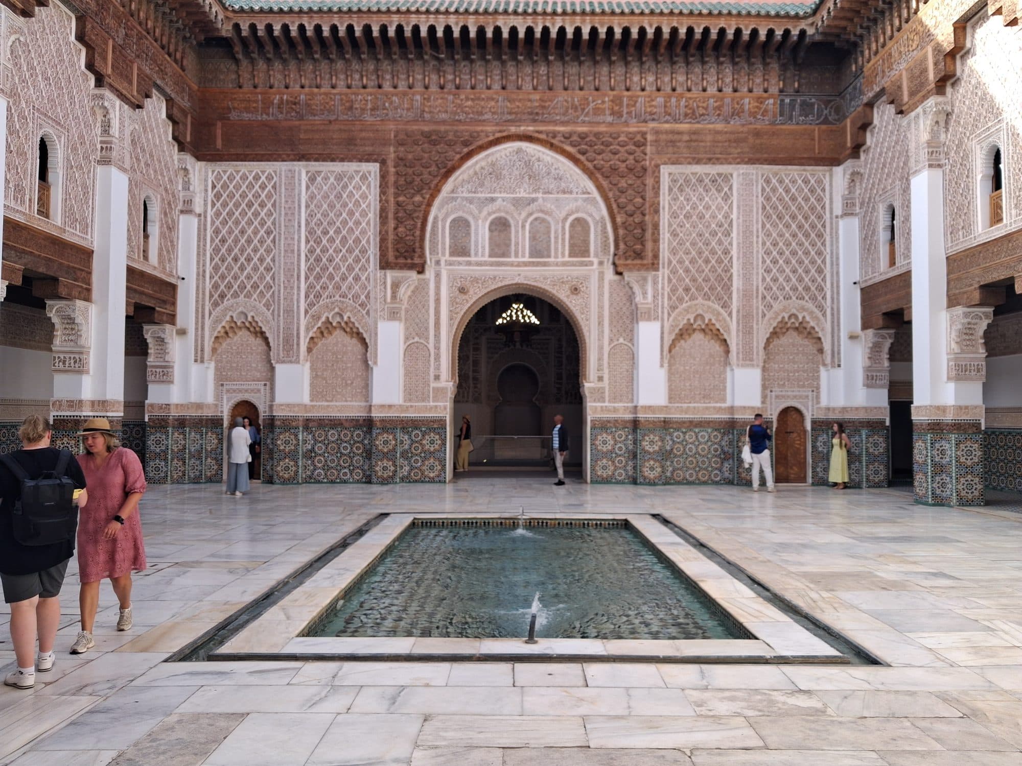 La cour de la médersa Ben Youssef